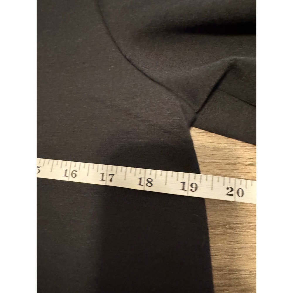 Halogen Women Black Bell Sleeve Ruffle Detail‎ Top Size M - Picture 5 of 8
